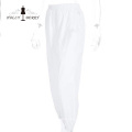 Streetwear Fashion White High Elastic Waist Loose Yoga Pants Women Casual